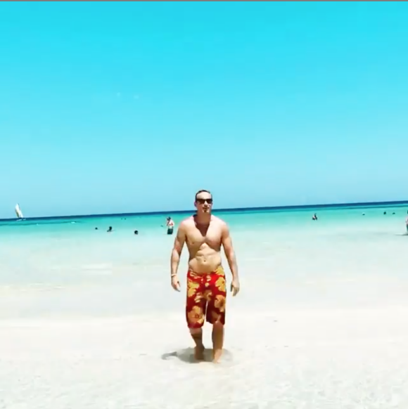 Frank Delay en vacances sur l'île de Djerba, en Tunisie. Juillet 2020.