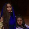 Beyoncé et sa fille Blue Ivy dans les clips vidéos de "Spirit" et "Bigger" du nouveau film "Le Roi Lion". Le 20 juillet 2019.