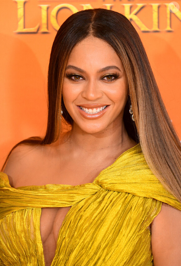 Beyoncé à Londres le 17 juillet 2019. Première de The Lion King. 