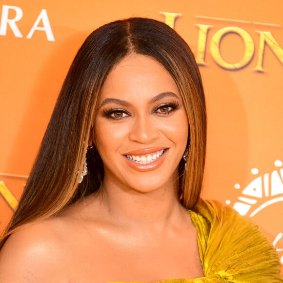 Beyoncé le 14 juillet 2019 à Londres. Première de The Lion King. 