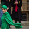 Meghan Markle et le prince Harry le 9 mars 2020 à l'Abbaye de Westminster, leur dernier engagement.  