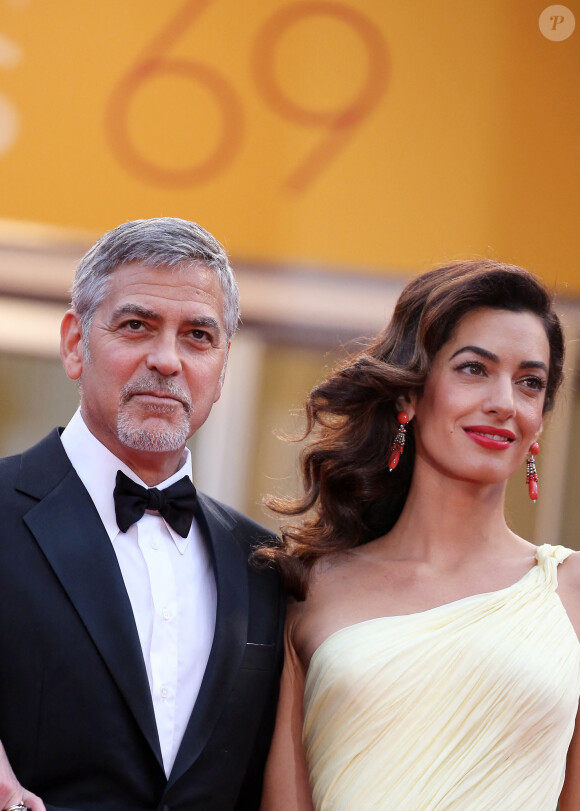 Amal Alamuddin et son mari- Montée des marches du film "Money Monster" lors du 69ème Festival International du Film de Cannes. Le 12 mai 2016. © Borde-Jacovides-Moreau/Bestimage