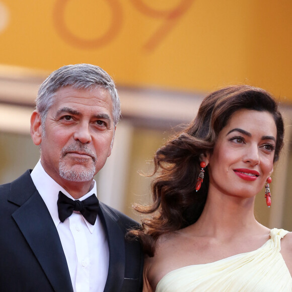 Amal Alamuddin et son mari- Montée des marches du film "Money Monster" lors du 69ème Festival International du Film de Cannes. Le 12 mai 2016. © Borde-Jacovides-Moreau/Bestimage