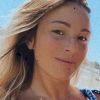 Cindy Poumeyrol, Alba et Thomas lors de leurs vacances à l'Île de ré, le 6 août 2020