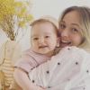 Cindy Poumeyrol et sa fille Alba souriantes sur Instagram, le 10 juin 2020