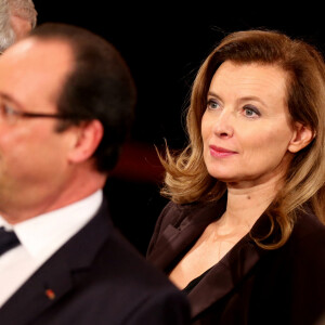 Valerie Trierweiler et Francois Hollande - Allocution du President de la Republique Francaise, Francois Hollande a l'occasion du lancement des Commemorations du Centenaire de la premiere Guerre Mondiale, au Palais de l'Elysee, le 7 Novembre 2013. 2