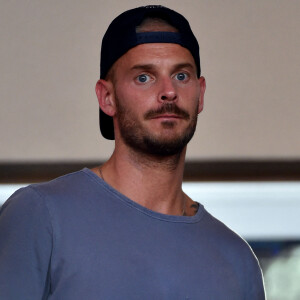 M. Pokora (Matt Pokora) - People lors du match de Ligue 1 Conforama entre Monaco contre Marseille au stade Louis II à Monaco le 27 août 2017. Monaco a battu l'OM par 6 à 1. © Bruno Bebert/Bestimage