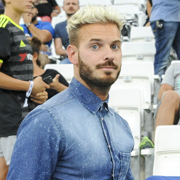 Matt Pokora (M. Pokora) au stade Vélodrome lors du match Olympique de Marseille (OM) à Toulouse Football Club (TFC) à Marseille, le 14 août 2016. © Pierre Pérusseau/Bestimage