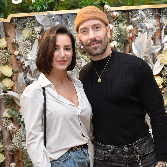 Exclusif - Jade Leboeuf (la fille de l'ex-footballeur F. Leboeuf) et son mari Stéphane Rodrigues - Présentation de la liqueur St-Germain à Paris le 23 janvier 2020. © Veeren/Bestimage