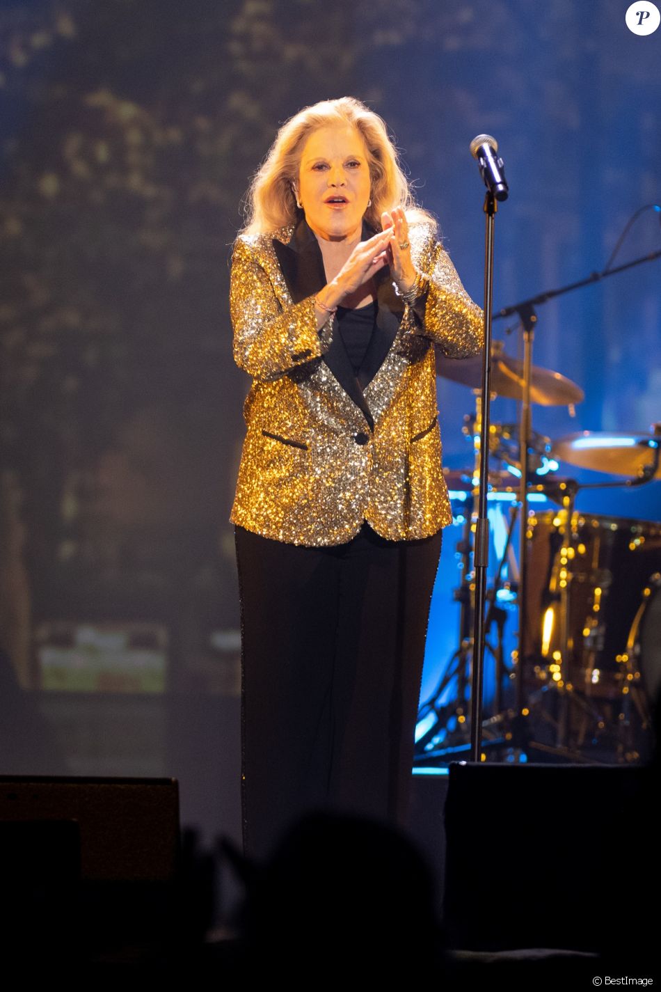 Sylvie Vartan en concert La Palestre à le Cannet, le 29 novembre 2018.