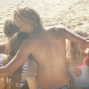 Elodie Gossuin à la plage avec ses quatre enfants - Instagram, 15 août 2020