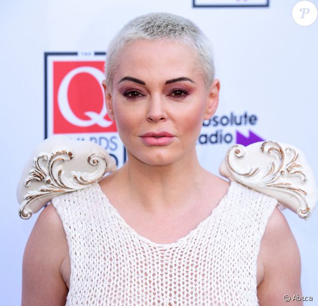 Rose McGowan aux Q Awards à Londres.