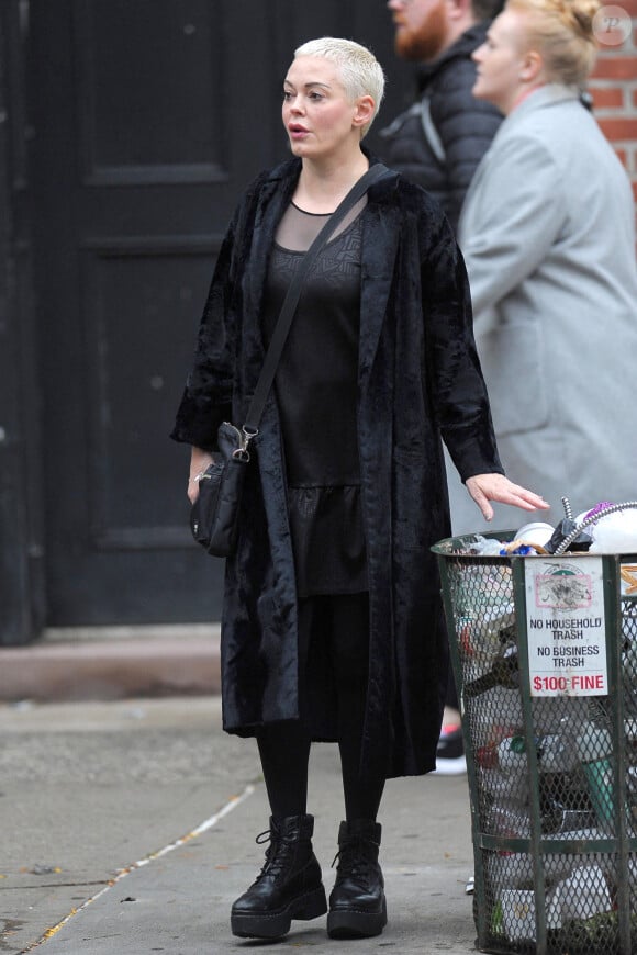 Rose McGowan à New York le 30 octobre 2019.