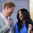 Meghan Markle et le prince Harry lors de leur tournée royale en Afrique du sud, à Cape Town. Septembre 2019.