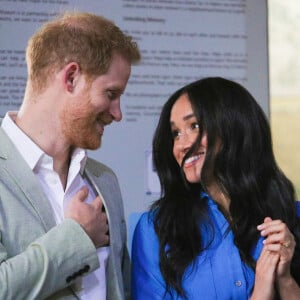 Meghan Markle et le prince Harry lors de leur tournée royale en Afrique du sud, à Cape Town. Septembre 2019.