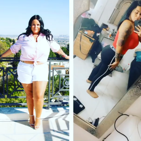 Sarah Fraisou amincie de 32 kilos grâce à la pose d'un ballon gastrique - Instagram