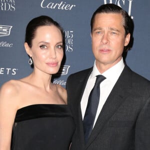 Angelina Jolie et Brad Pitt à la soirée 'WSJ. Magazine 2015 Innovator' à New York.