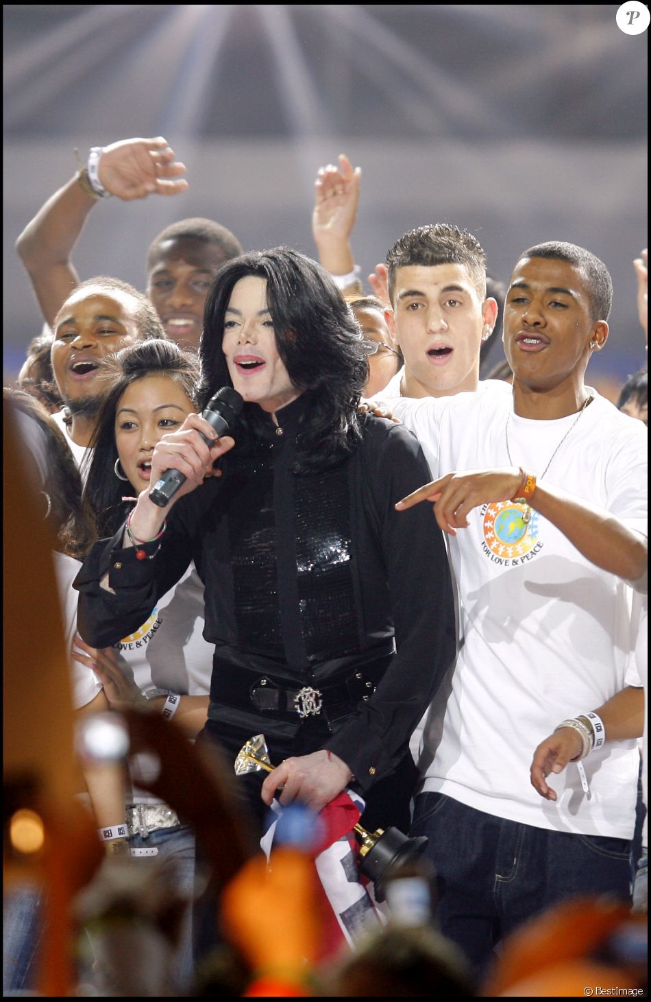 Michael Jackson au World Music Awards 2006 à Londres. Purepeople