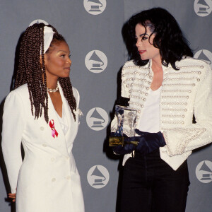 Janet Jackson et Michael Jackson aux Grammy Awards à Los Angeles.