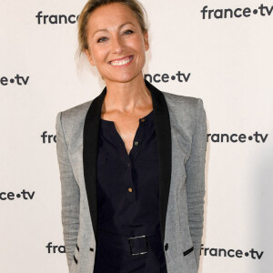 Anne-Sophie Lapix au photocall de la conférence de presse de France 2 au théâtre Marigny à Paris le 18 juin 2019 © Coadic Guirec / Bestimage