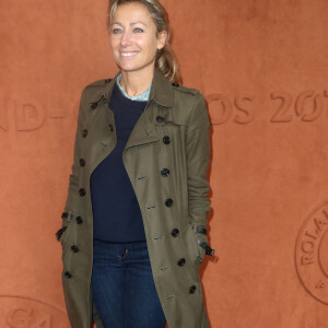 Anne-Sophie Lapix au village des internationaux de France de tennis de Roland Garros 2019 à Paris le 7 juin 2019. © Cyril Moreau / Bestimage 
