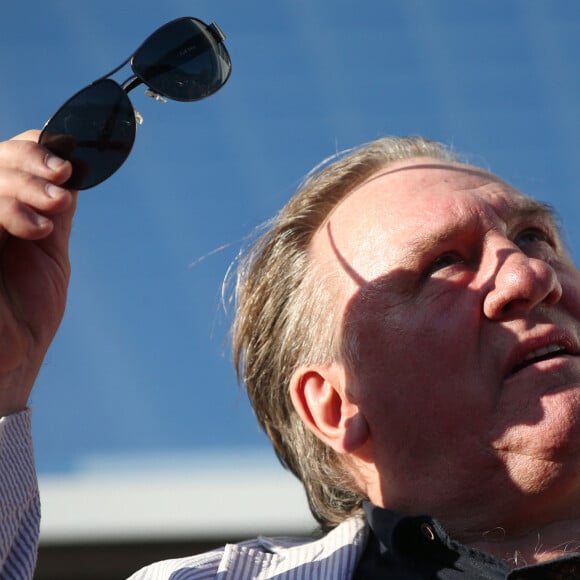 Gérard Depardieu inaugure un centre cinématographique à son nom en Russie. Le 28 août 2016.