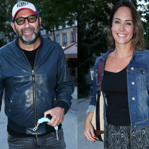 Exclusif - Kad Merad et Julia Vignali - Arrivée des people à l'avant-première du film "Un Triomphe" au Forum des Halles à Paris. © Panoramic / Bestimage