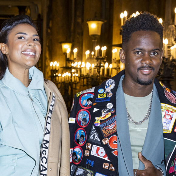 Black M et sa femme Léa Djadja - Les people au défilé Stella McCartney collection prêt-à-porter Automne/Hiver 2020-2021 lors de la Fashion Week à Paris (PFW), le 2 mars 2020. © Olivier Borde/Bestimage