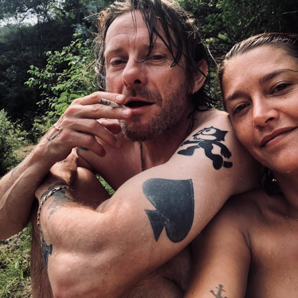 Emma de Caunes et son mari Jamie Hewlett. Octobre 2019.