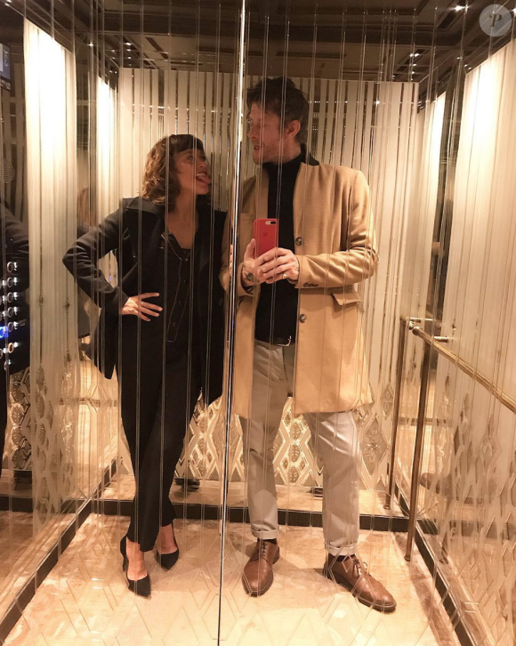 Emma de Caunes et son mari Jamie Hewlett. Novembre 2018.