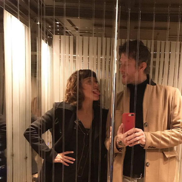Emma de Caunes et son mari Jamie Hewlett. Novembre 2018.