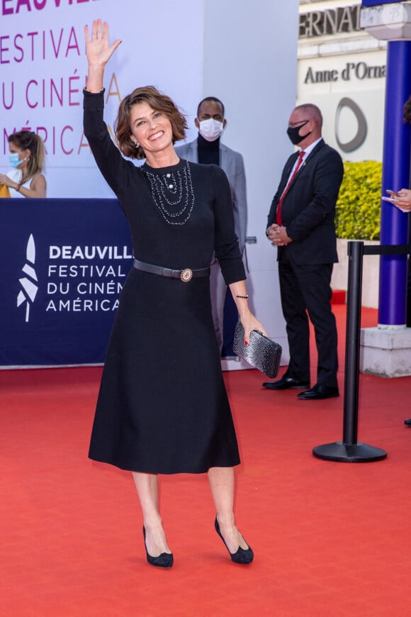 Irène Jacob à la première de "Comment je suis devenu un super-héros" lors de la clôture du 46e Festival du Cinéma Américain de Deauville, le 12 septembre 2020. © Olivier Borde/Bestimage