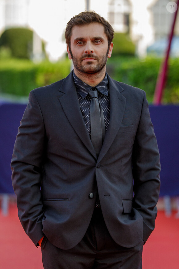 Pio Marmaï à la première de "Comment je suis devenu un super-héros" lors de la clôture du 46e Festival du Cinéma Américain de Deauville, le 12 septembre 2020. © Olivier Borde/Bestimage