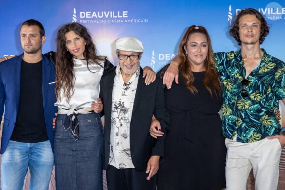 Henri-Noël Tabary, Maïwenn Le Besco, Omar Marwan et Florent Lacger au photocall de "ADN" lors du 46e Festival du Cinéma Américain de Deauville, le 12 septembre 2020. © Olivier Borde/Bestimage