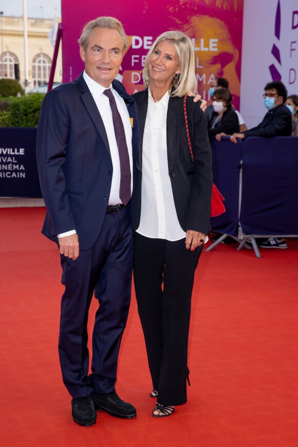 Gilles Cohen et sa femme Karine Paschal à la première de "ADN" lors du 46e Festival du Cinéma Américain de Deauville, le 11 septembre 2020. © Olivier Borde/Bestimage