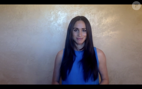 Meghan Markle lors du sommet Girl Up diffusé le 14 juillet 2020 sur les réseaux sociaux.