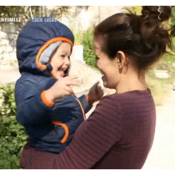 Lucie Lucas et son fils Milo, le 23 mai 2020 sur TF1.