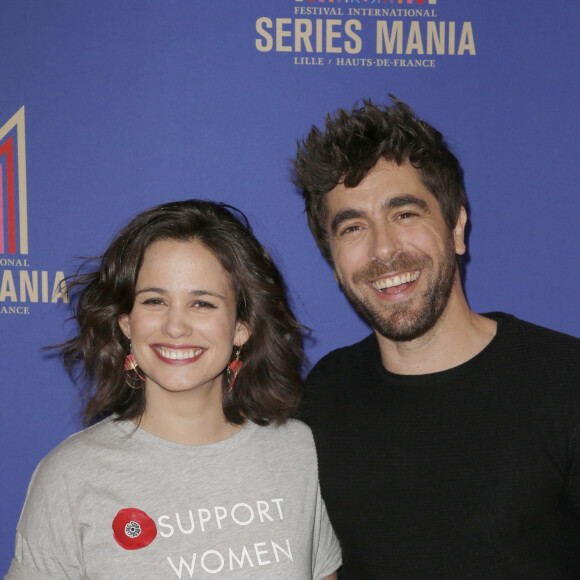 Lucie Lucas et Agustin Galiana de la série "Clem" - 10e édition du Festival Series Mania à Lille, le 24 mars 2019. © Christophe Aubert via Bestimage