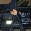 Exclusif - Laeticia Hallyday, super lookée à la sortie d'un dîner au restaurant Nobu à Malibu le 17 septembre 2020. Elle repart au volant de sa Bentley.