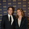 Julian Bugier et sa femme Claire Fournier lors de la soirée "L'homme de l'année GQ 2014" au Musée d'Orsay, à Paris le 19 novembre 2014.   