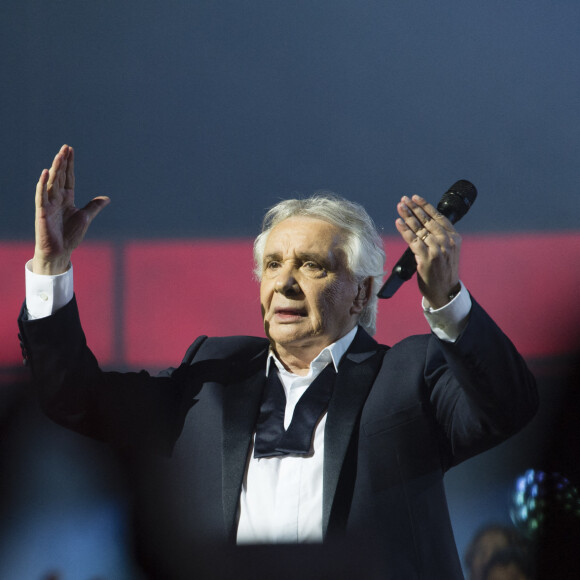 Exclusif - Michel Sardou - Ultime concert de Michel Sardou pour la dernière date de son spectacle "La dernière danse" à la Seine Musicale à Boulogne-Billancourt le 11 avril 2018. Le chanteur a rassemblé plus de 400 000 spectateurs pour une tournée de 82 concerts. © Pierre Perusseau/Bestimage