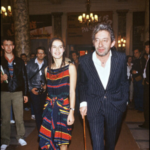 Serge Gainsbourg et sa femme Bambou au Festival de Cannes en 1983.