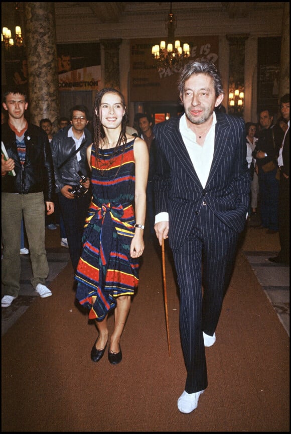 Serge Gainsbourg et sa femme Bambou au Festival de Cannes en 1983.