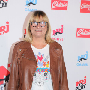 Christine Bravo lors de la conférence de presse de rentrée du groupe NRJ au Musée du Quai Branly à Paris, le 21 septembre 2017. © CVS/Bestimage