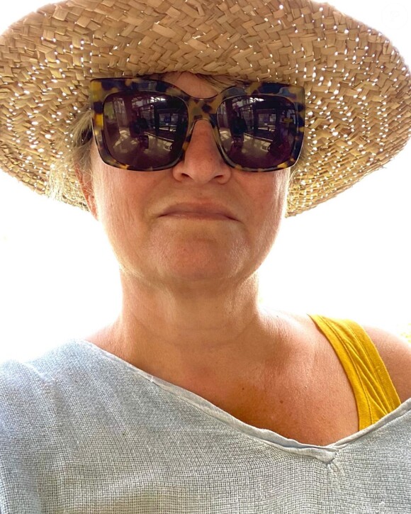 Christine Bravo en mode selfie sur Instagram. Septembre 2020.