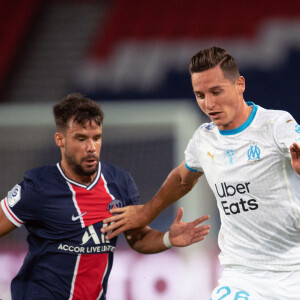 Florian Thauvin lors du match Paris Saint-Germain - Olympique de Marseille au Parc des Princes. Paris, le 14 septembre 2020.