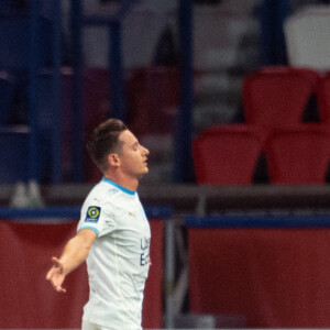 Florian Thauvin lors du match Paris Saint-Germain - Olympique de Marseille au Parc des Princes. Paris, le 14 septembre 2020.