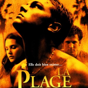 Léonardo DiCaprio, Virginie Ledoyen et Guillaume Canet dans le film "La Plage", de Danny Boyle. 2000.