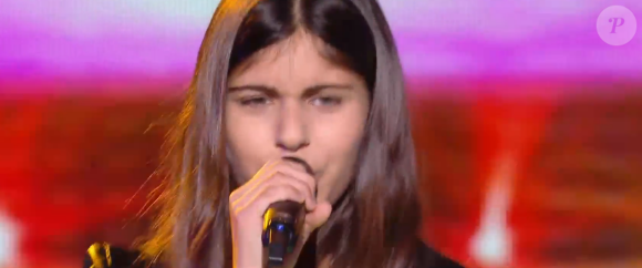 Alice lors de la demi-finale de "The Voice Kids 2020", samedi 3 octobre 2020, TF1
