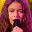 Naomi lors de la demi-finale de "The Voice Kids 2020", samedi 3 octobre 2020, TF1